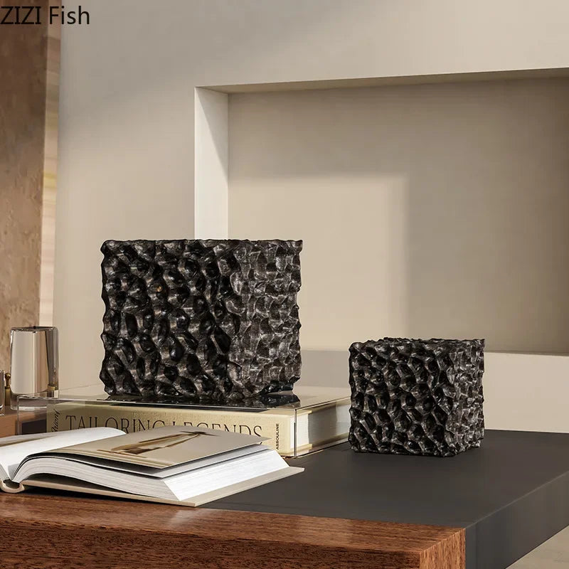 Afralia™ Honeycomb Ball Sculpture: Geometric Desk Decor & Abstract Art for Room Aesthetics