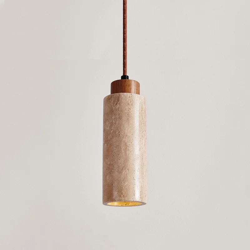 Afralia™ Travertine LED Pendant Lamp for Home Decor and Lighting Applciation
