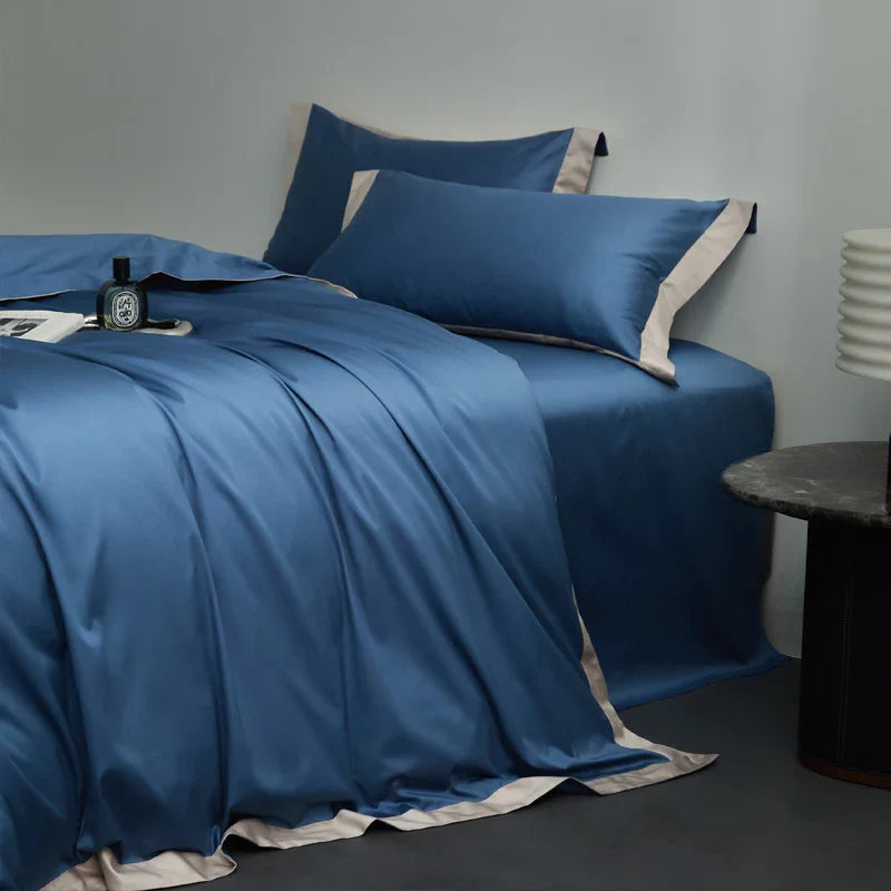 Afralia™ Egyptian Cotton Hotel Style Bedding Set 1000TC Queen King Duvet Cover Sheet Pillowcases