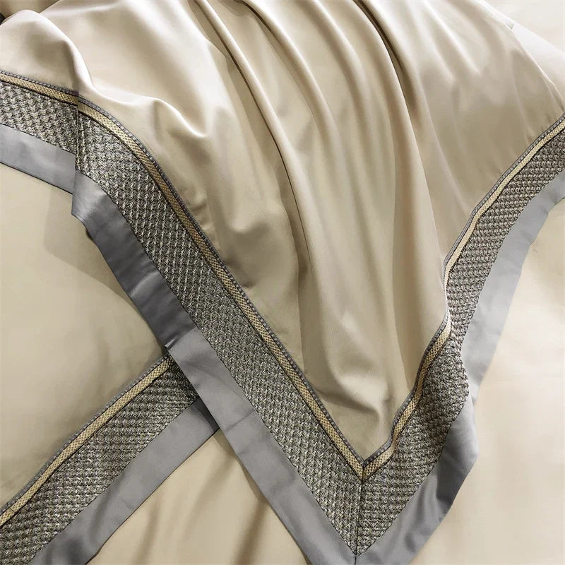 Afralia™ Luxury Embroidery Bedding Set - Premium Duvet Cover, Bedspread, Pillowcases