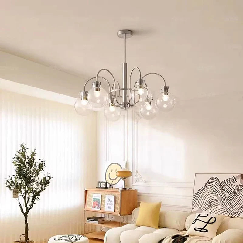 Afralia™ Modern Smart LED Chandelier for Bedroom Interior Lighting