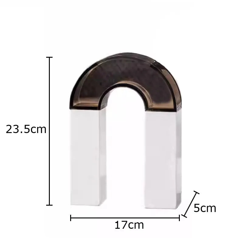 Geometric Arch Vase Desk Decoration - Afralia™ Aesthetic Décor