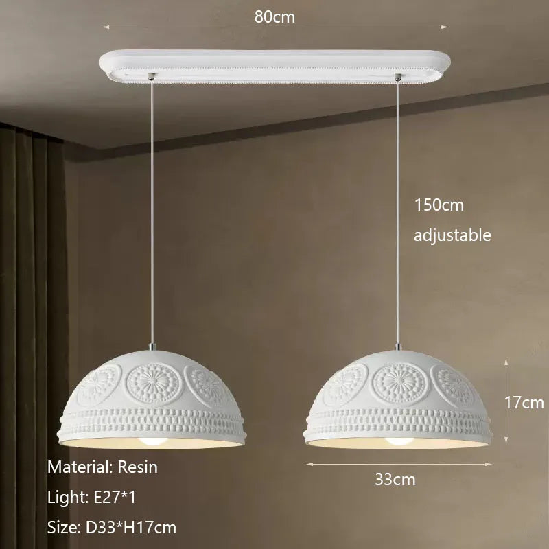 Afralia™ French Cream Style LED Chandelier for Restaurant Bar and Kitchen