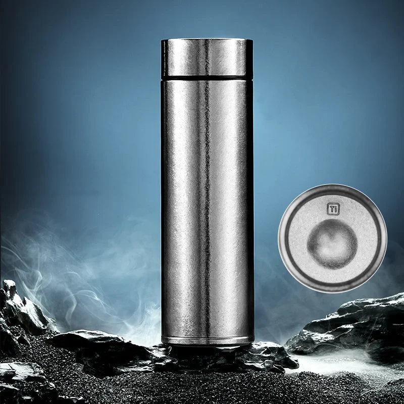 Afralia™ Titanium Thermal Mug Stainless Steel Vacuum Thermos Tea Cups Gift