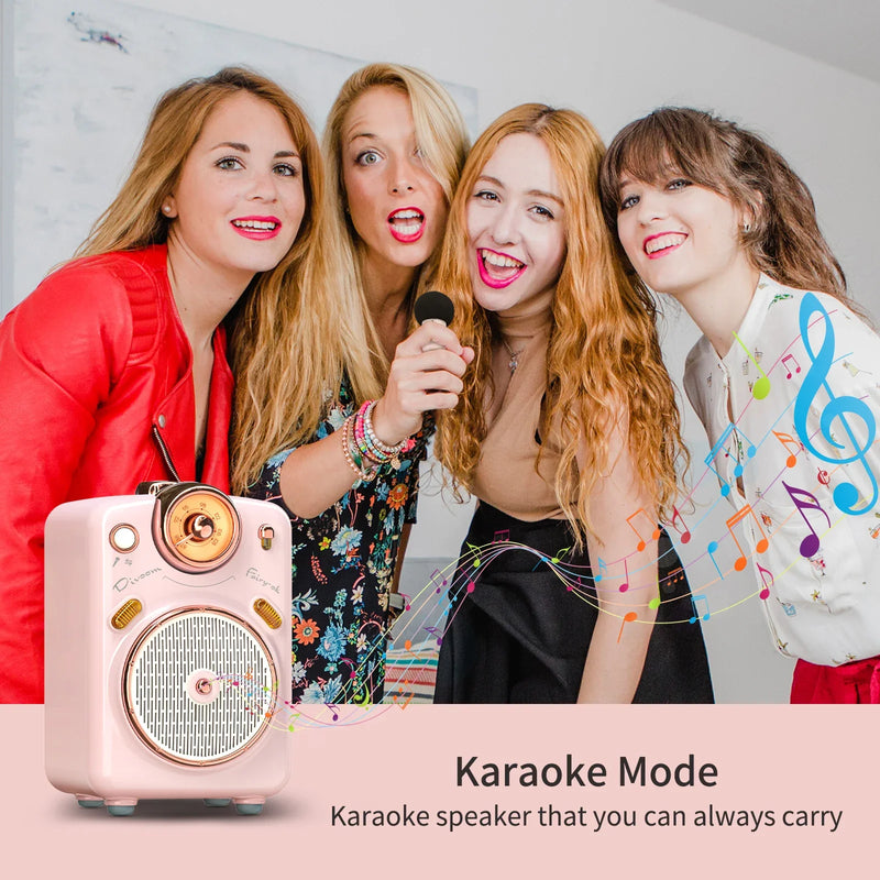 Afralia™ Fairy-OK Portable Karaoke Speaker with Voice Change, FM Radio, TF Card