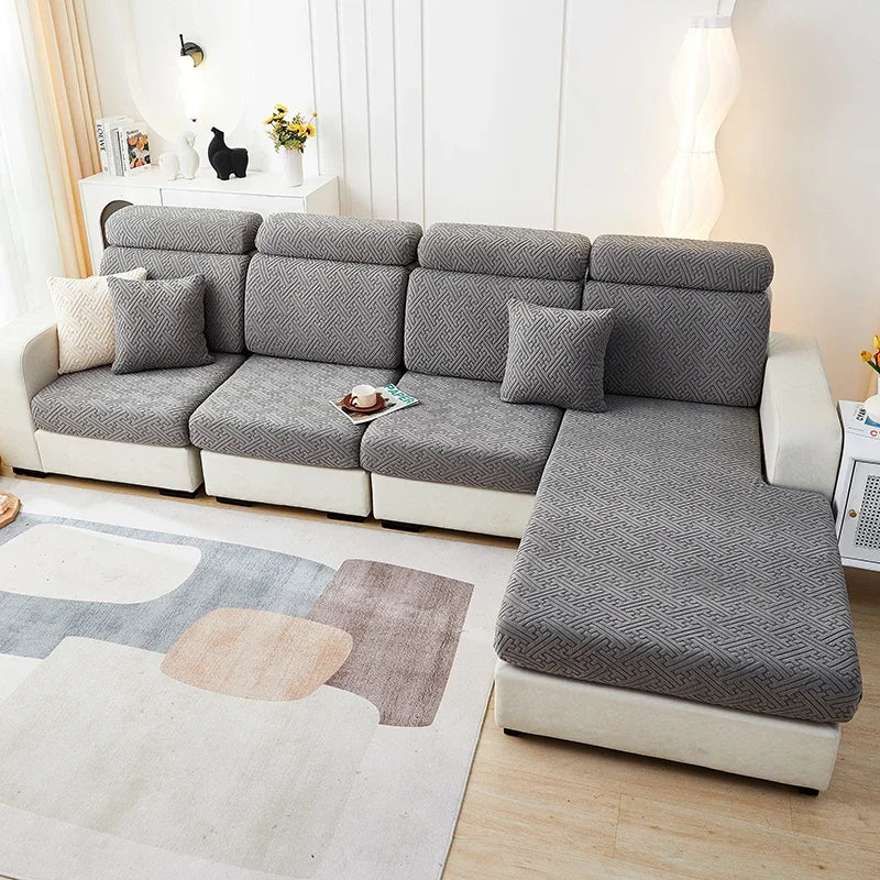 Afralia™ Velvet Sofa Cover Protector Polar Fleece Stretch Slipcovers