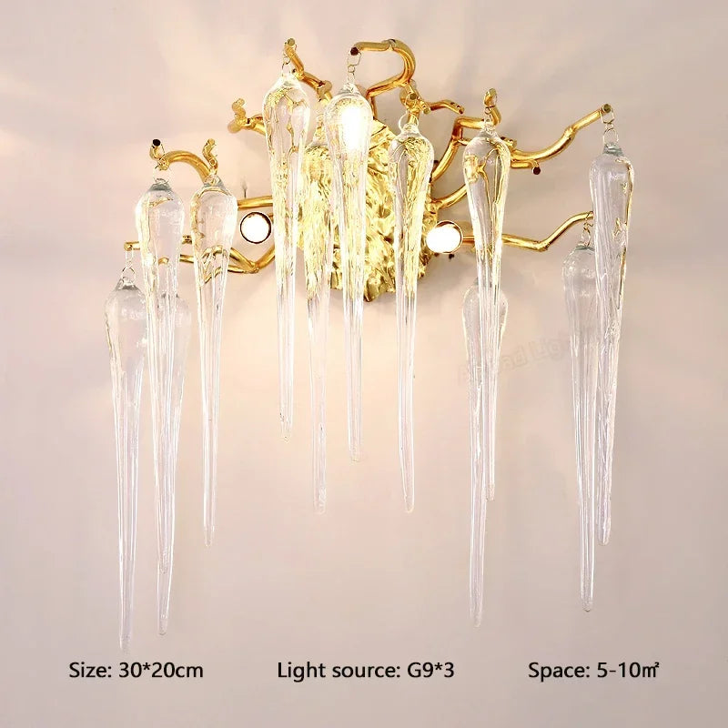 Afralia™ Nordic Crystal LED Wall Light: Modern Gold Living Room Decor & Bedroom Bedside Lamp