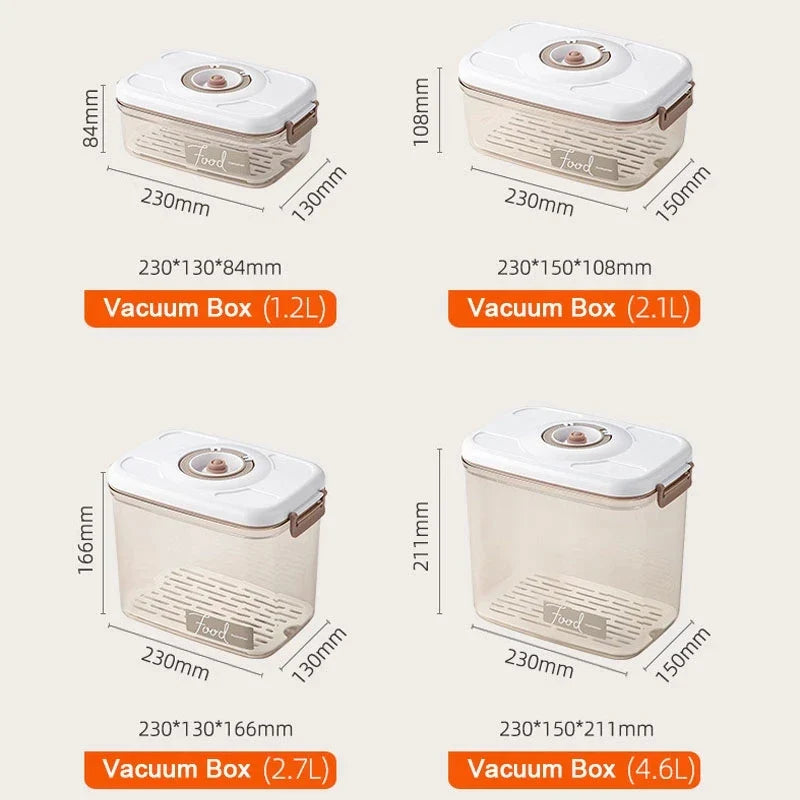 Afralia™ Vacuum Sealed Food Dispenser Box for Kitchen Storage