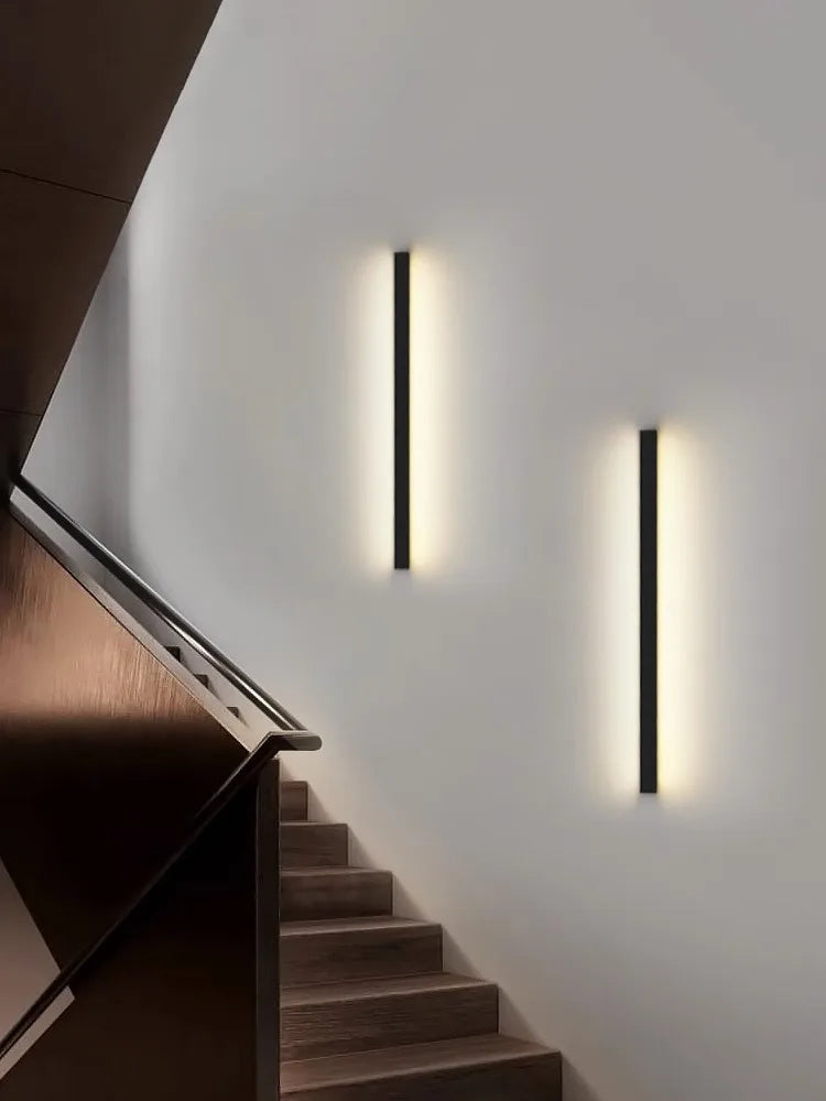 Afralia™ Nordic LED Wall Sconce Minimalist Bedside Lamp for Bedroom Living Room