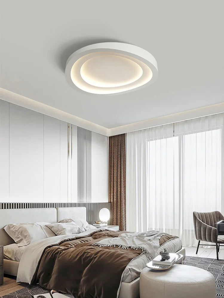 Afralia™ Round Master Bedroom Lamp: Modern Nordic LED Ceiling Lamps for Living & Study Rooms