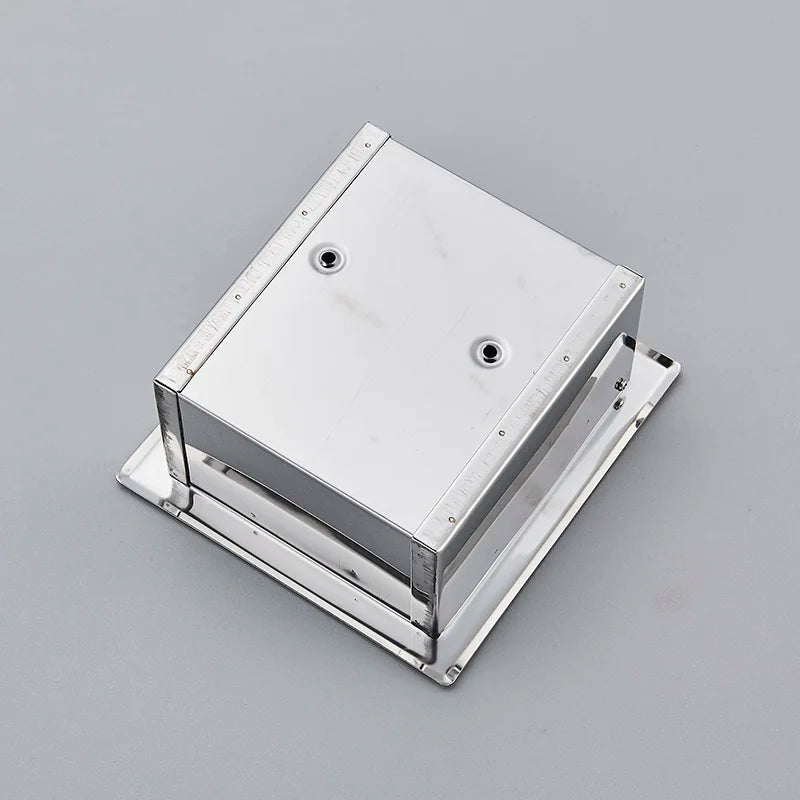 Afralia™ Chrome Stainless Steel Toilet Paper Holder Wall Mounted Bathroom Tissue Box