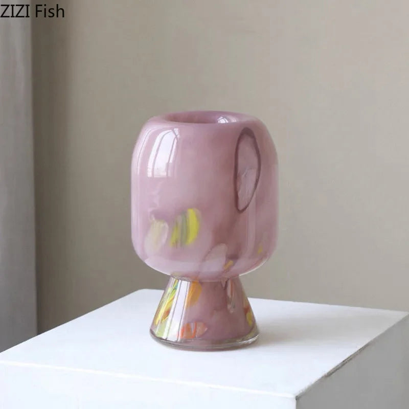 Glass Vase Hydroponics Plant Pots Afralia - Artistic Floral Room Decor