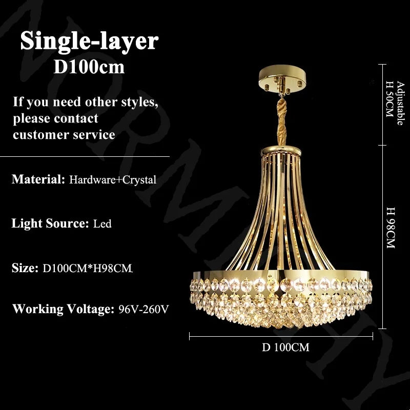 Afralia™ Crystal Pendant Chandelier for Dining Bedroom Living Room - Modern Nordic Luxury Lighting