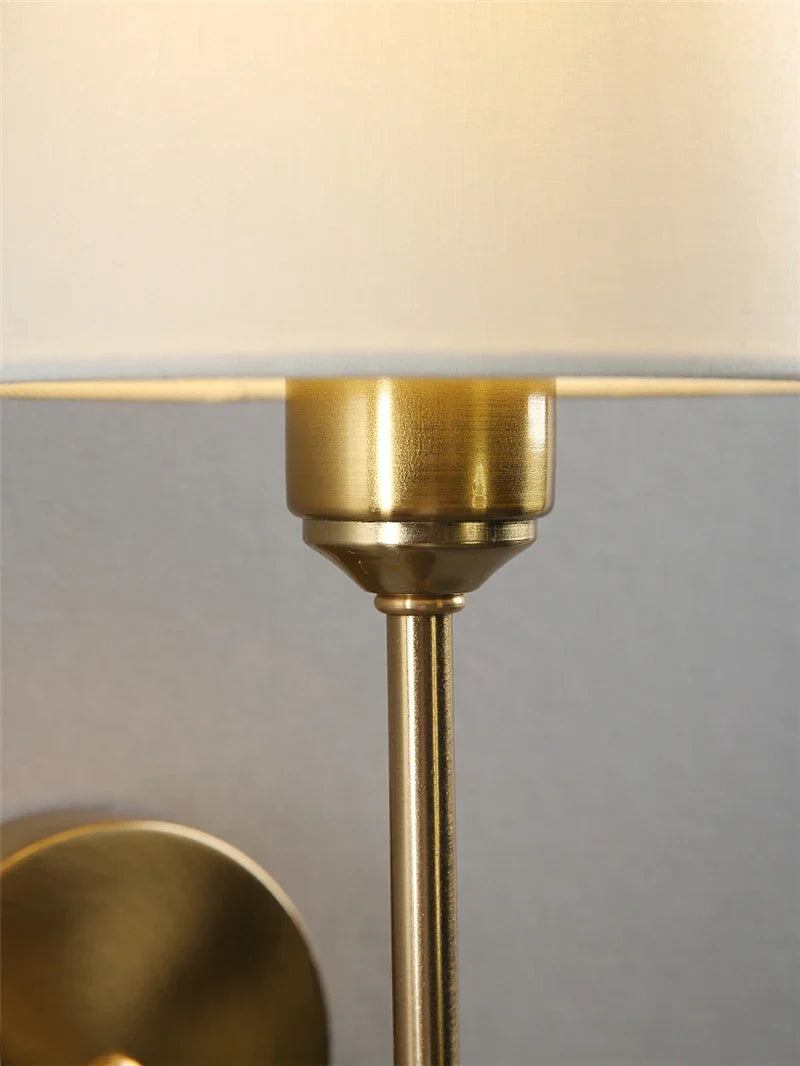 Afralia™ Industrial Retro Fabric Wall Lamp for Bedroom, Bathroom, Living Room Lighting