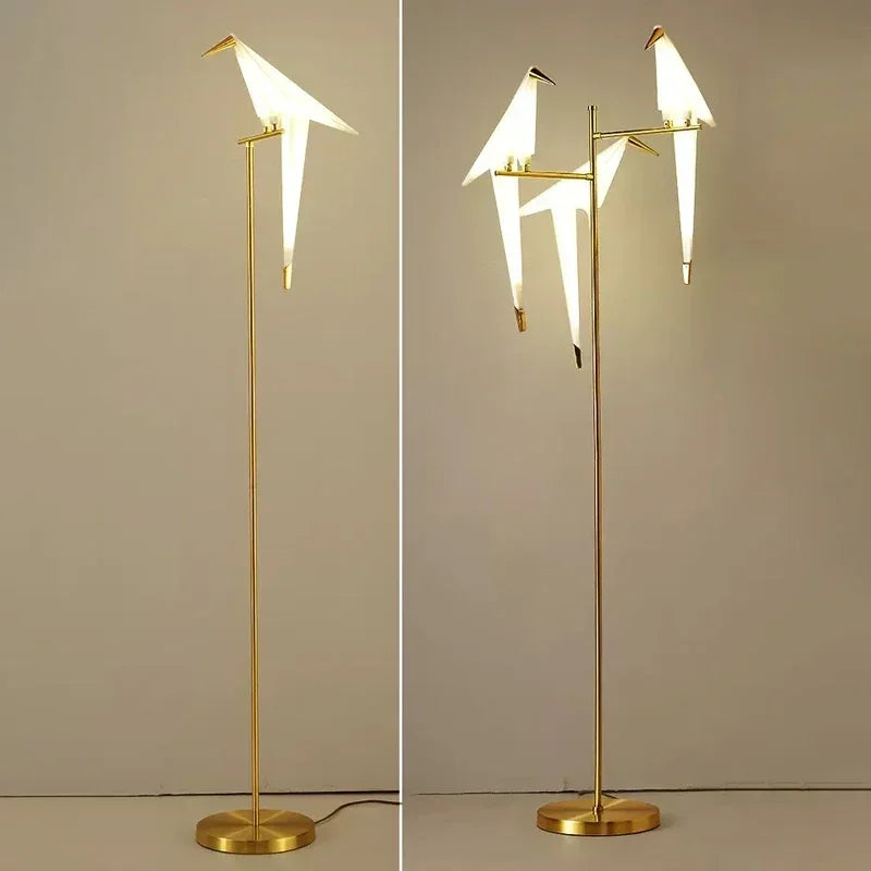Afralia™ Bird LED Floor Lamp for Living Room & Bedroom
