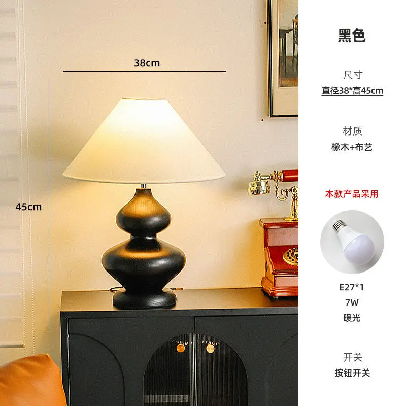 French Retro Medieval Bedside Table Lamp by Afralia™ – Creative Wabi-Sabi Zen Décor