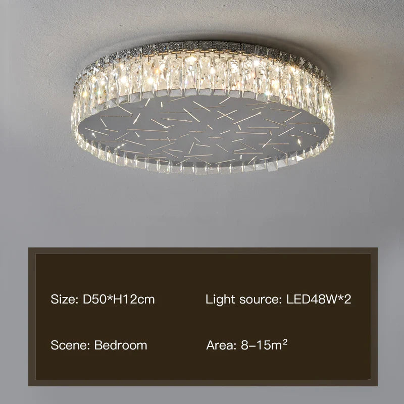 Afralia™ Modern Round LED Chandelier for Living Room, Remote Control Stainless Steel Ceiling Lamp