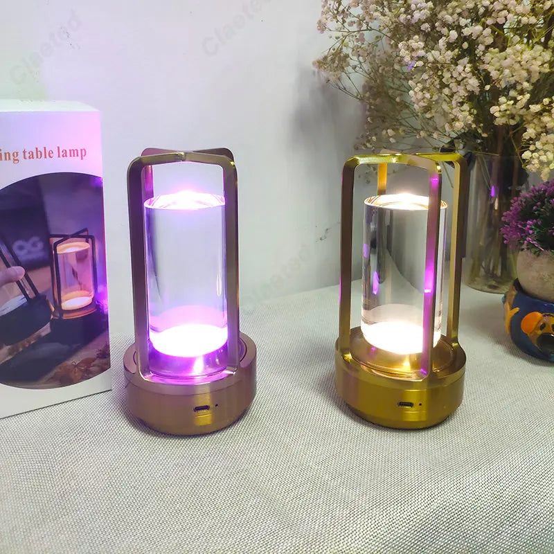 Afralia™ Retro Nordic LED Table Lamp Touch Bedside Decoration Light