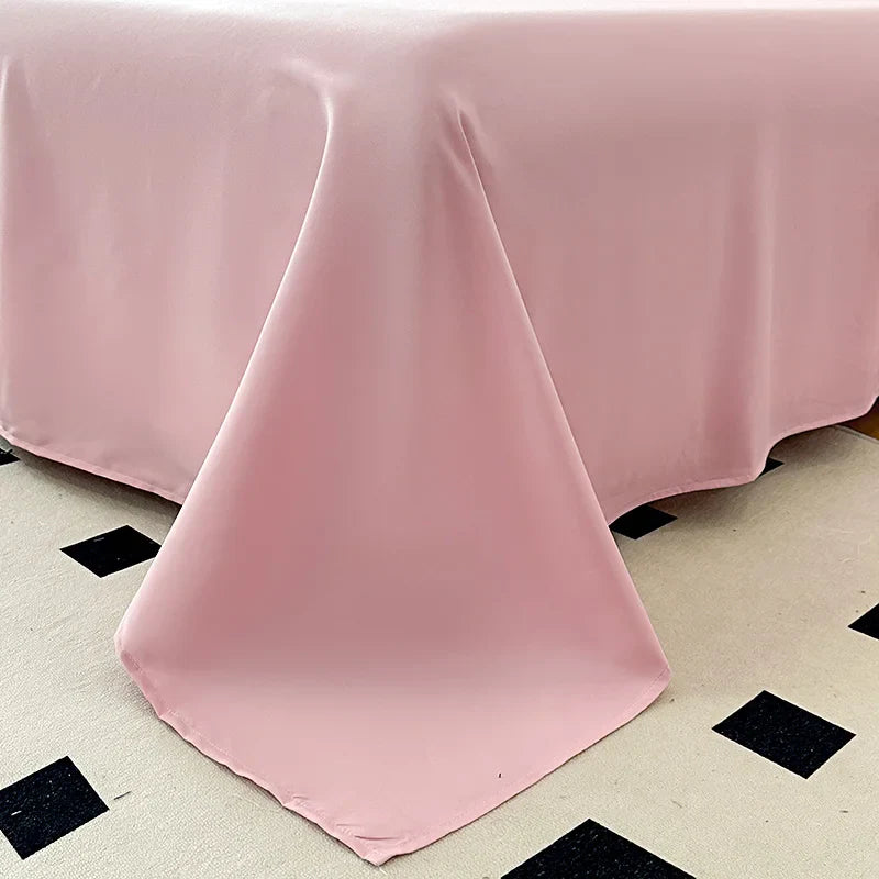 Afralia™ Korean Princess Style Bedding Set with Lace Ruffles and Love Theme