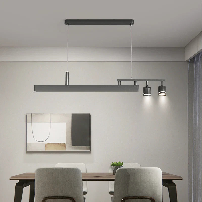 Afralia™ Modern LED Chandelier for Dining Table, Bar, and Study Room