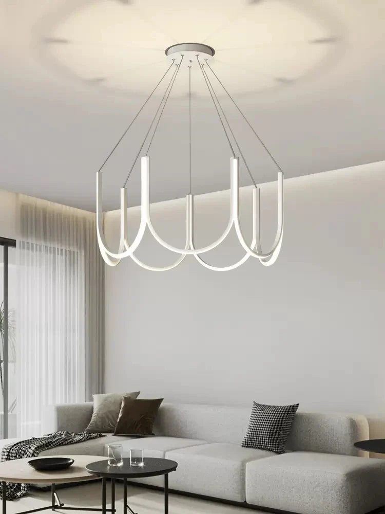 Afralia™ Modern Chandelier LED Pendant Light for Home Decor Living Room