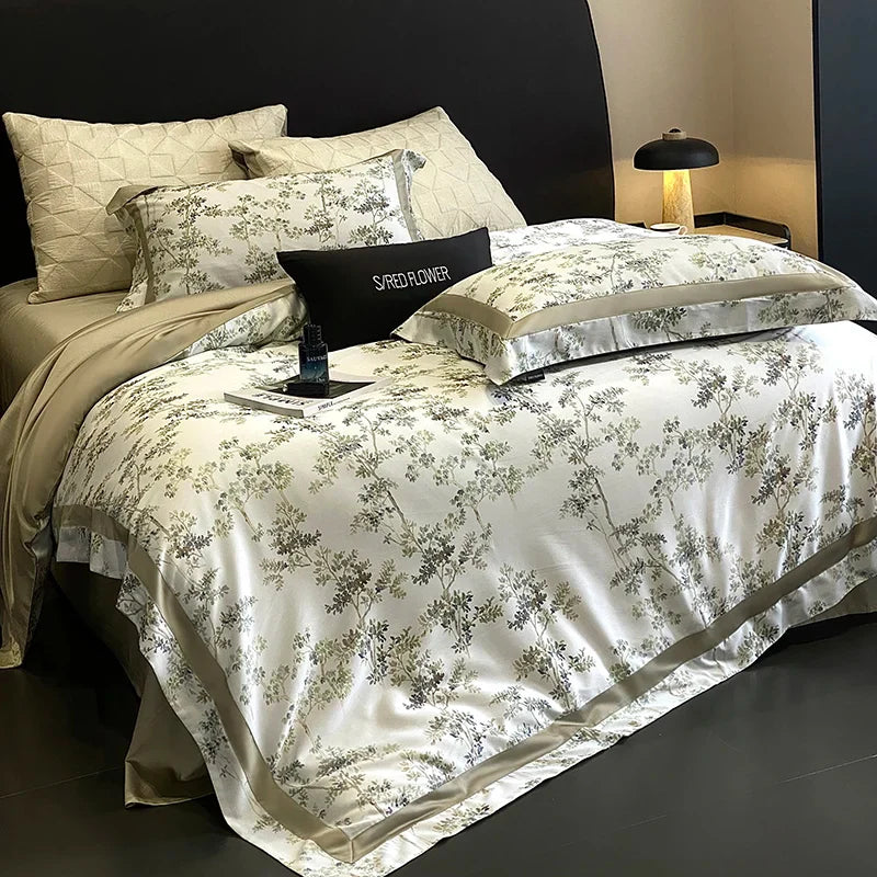 Afralia™ Silky Soft Breathable Luxury Bedding Set in Lyocell Cotton, Queen King Size