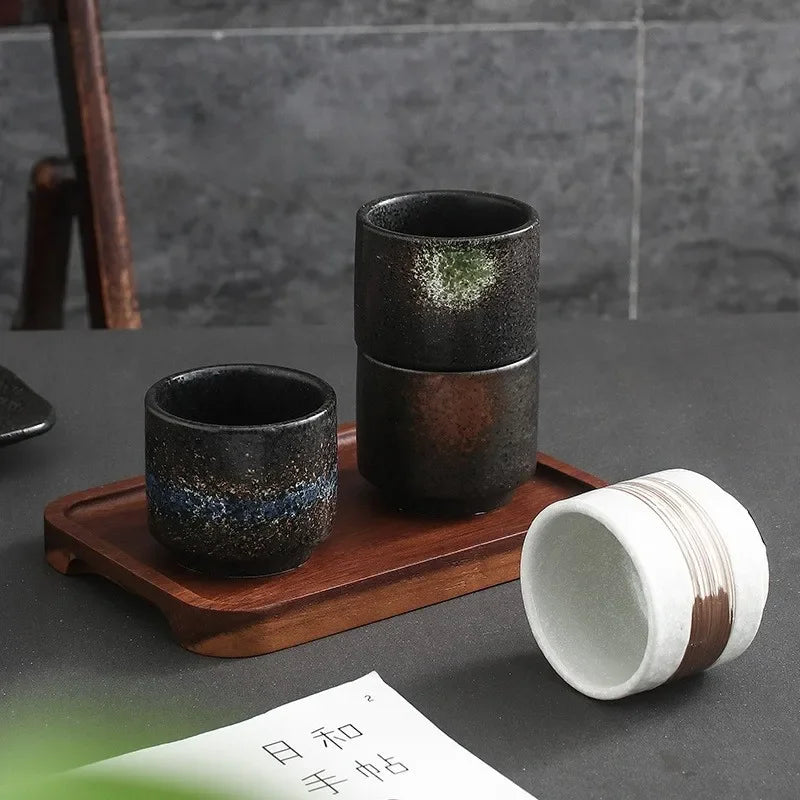 Afralia™ Japanese Style Ceramic Coffee Cup for Personal Use