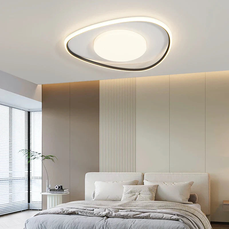 Afralia™ LED Ceiling Lights White Black Infinite Dimming Home Lighting Fixtures