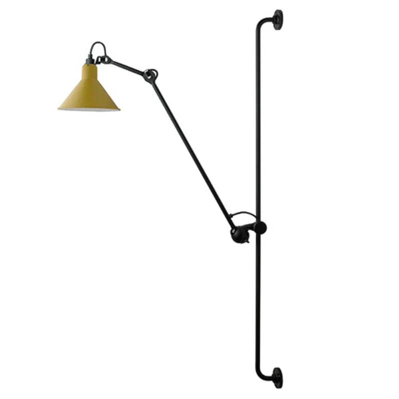 Afralia™ Metal Long Arm Rocker Wall Lamp for Living Room Bedroom LED Reading Lights
