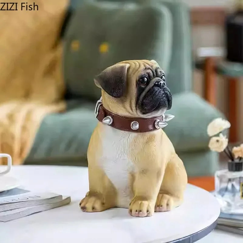 Afralia™ Bulldog Tissue Box: Cute Dog Shape Coffee Table Decoration