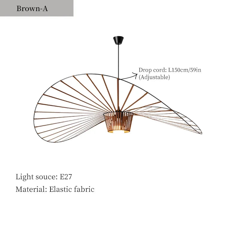 Afralia™ Nordic Minimalist Vintage Pendant Light Chandelier for Living Room Decor