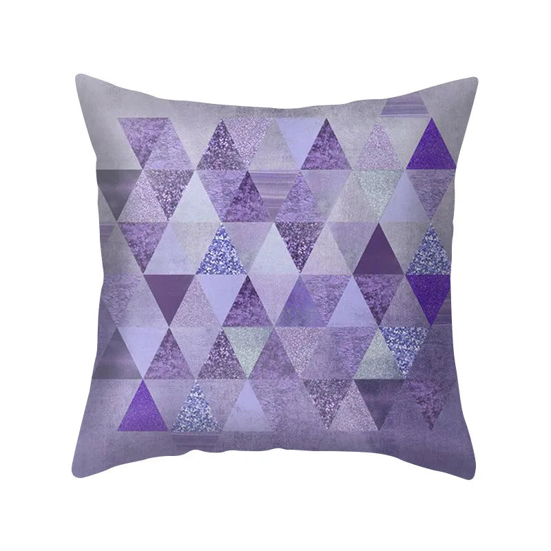 Afralia™ Blue Purple Polyester Pillow Case Throw Pillow Cover for Home Office Bedroom Sofa