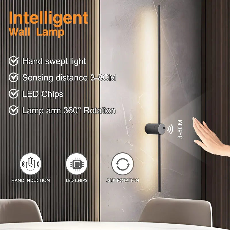 Afralia™ LED Hand Induction Wall Lights for Corridor and Bedroom