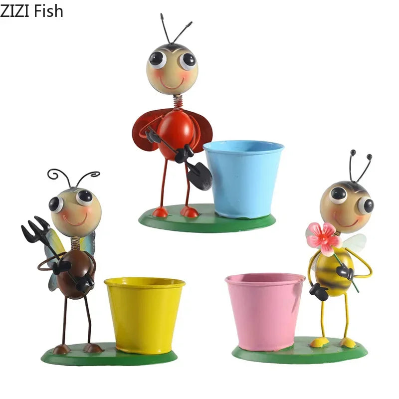 Afralia™ Cute Ants Vase: Creative Plant Pots for Table Decoration and Flowers Arrangement