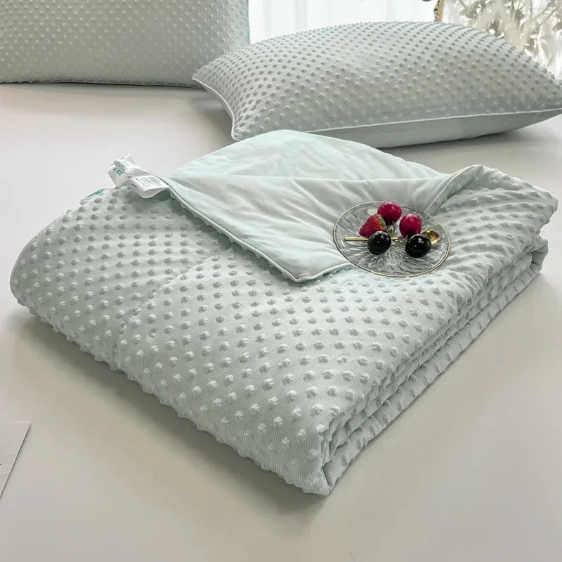 Afralia™ Cooling Massage Blanket for Home Double Single Bed Comforter