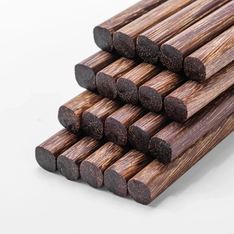 Afralia™ Healthy Wood Chopsticks Set for Sushi, Reusable Household Tableware
