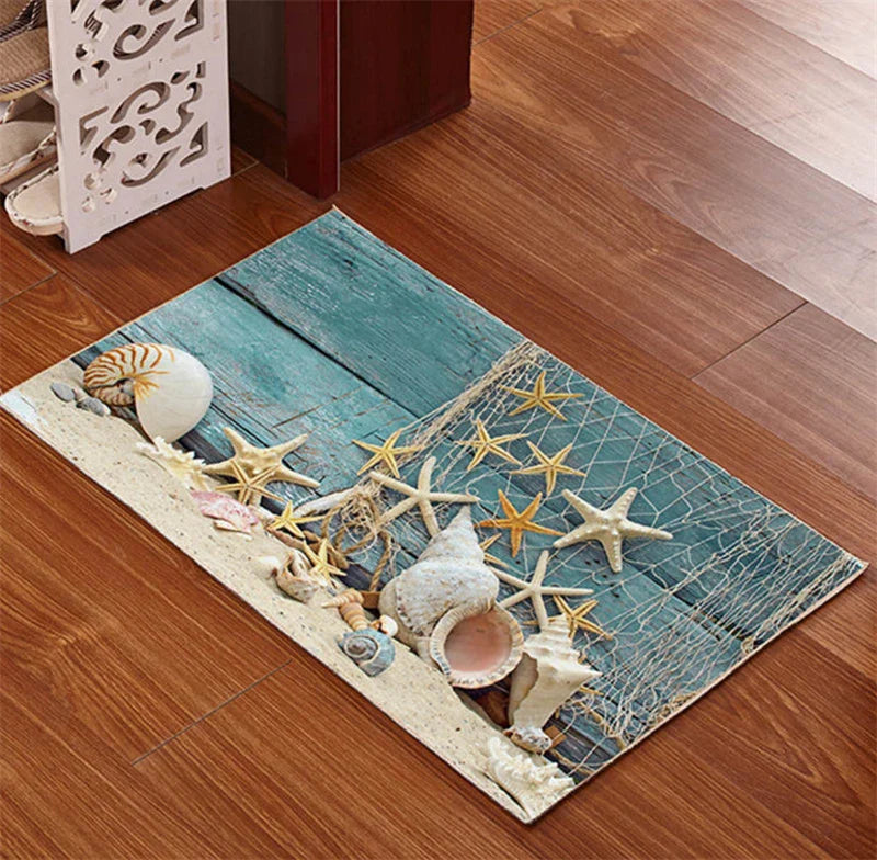Afralia™ Underwater World Crystal Velvet Door Mat: Anti-Slip, Durable, Easy to Clean Rug