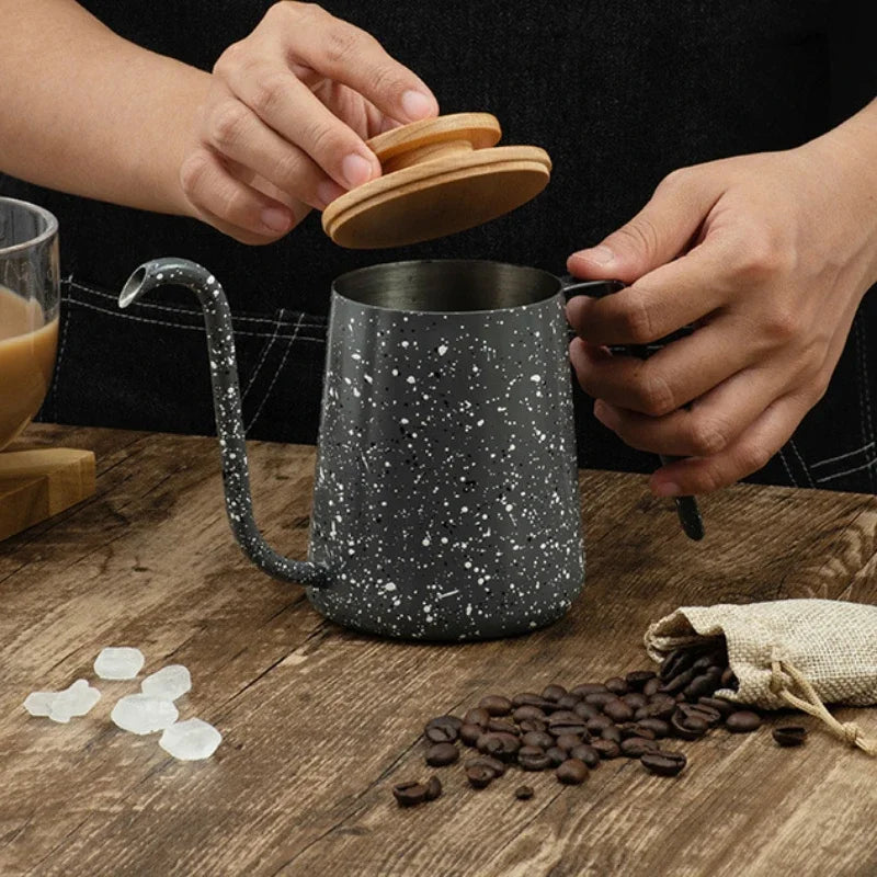Afralia™ Stainless Steel Gooseneck Coffee Kettle for Precision Pour Over Brewing