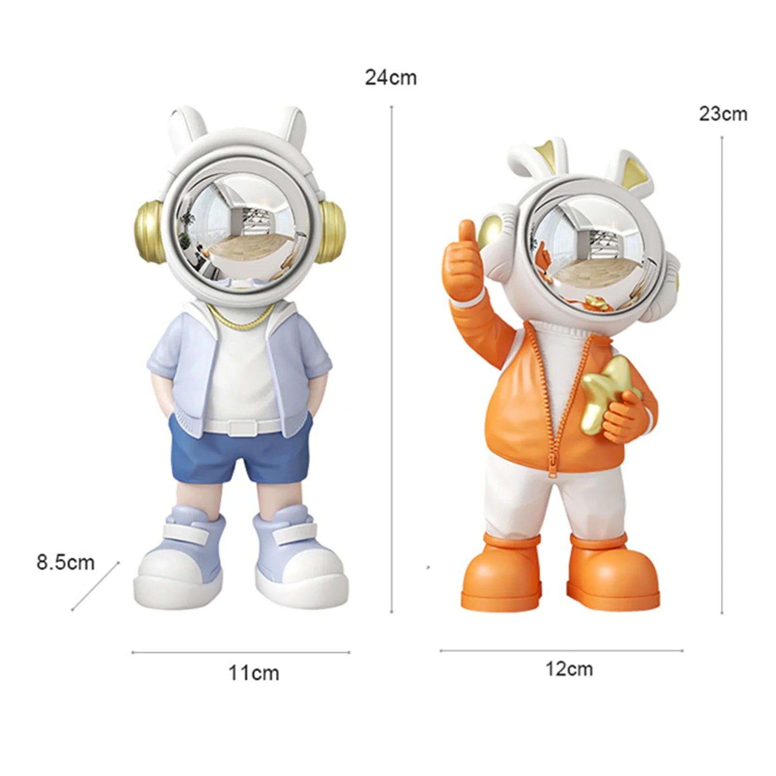 Afralia™ Astronaut Resin Sculpture for Home & Office Decor