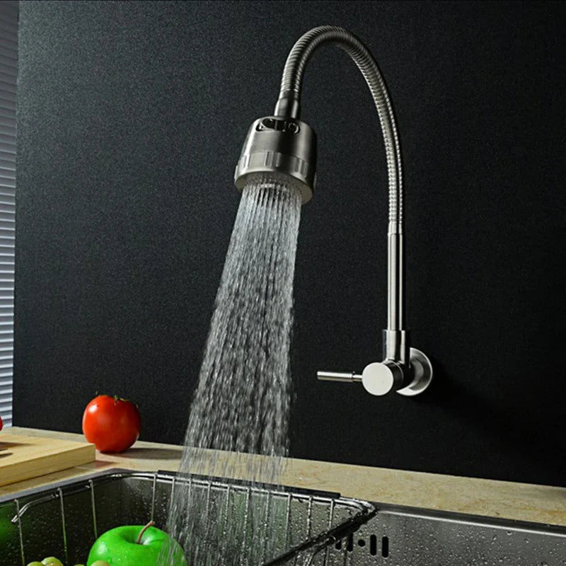 Afralia™ Stainless Steel Rotatable Sink Faucet