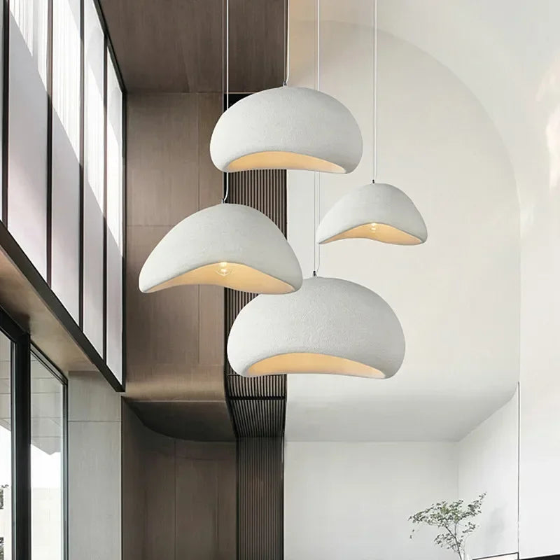 Afralia™ Nordic Wabi Sabi E27 LED Pendant Light for Minimalist Loft Ambiance