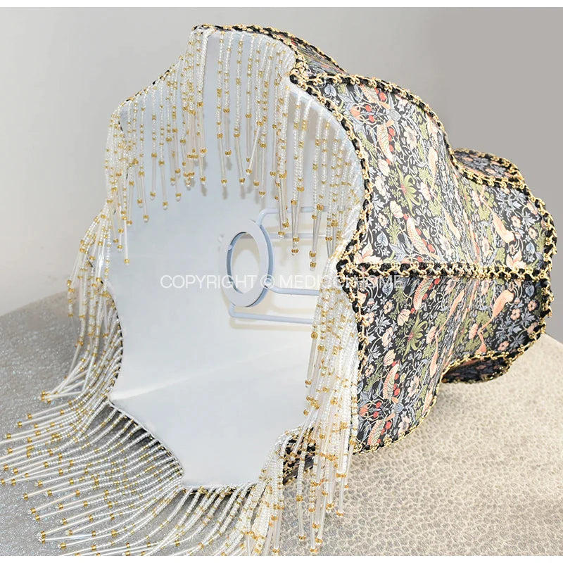 Afralia™ Strawberry Thief Retro Lampshade: Handmade Vintage Floral Luxury Table Cover