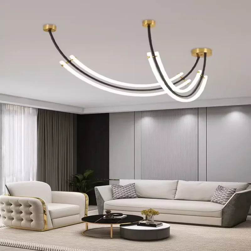 Afralia™ Modern LED Pendant Light Chandeliers for Living and Dining Room Lighting