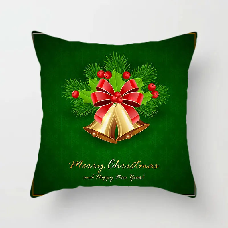 Velvet Christmas Decor Pillowcase 45x45 for Living Room Sofa by Afralia™