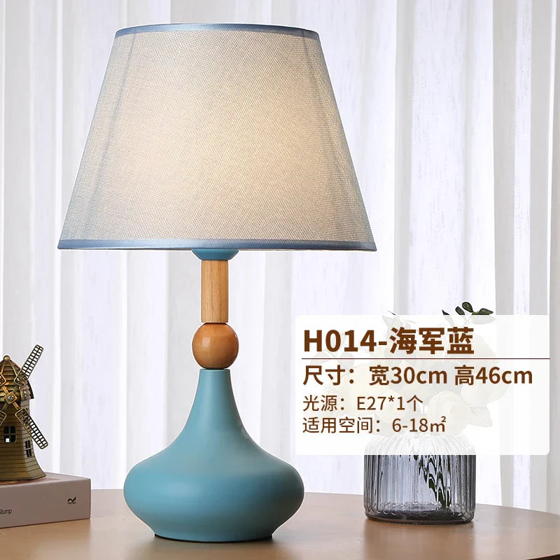 Afralia™ Nordic Modern Bedroom Lamp with Remote Control, Warm & Creative Nightstand Light