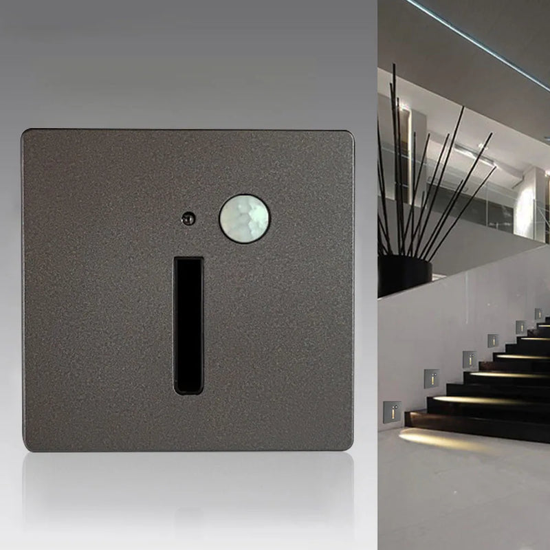 Afralia™ Motion Sensor Wall Light: Staircase & Footlight Illumination