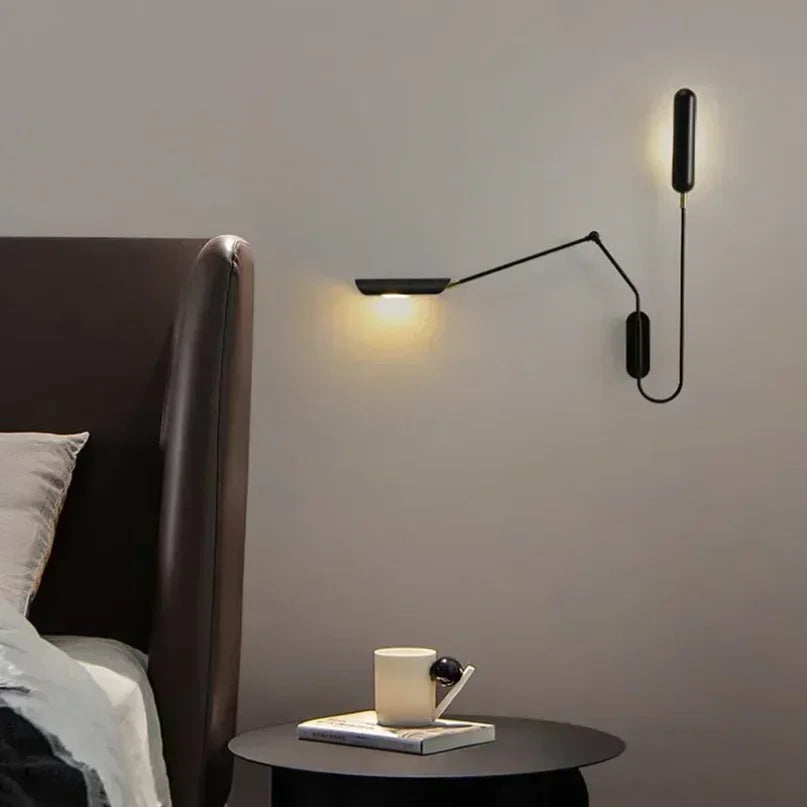 Afralia™ Adjustable Vintage Wall Lamp for Bedside Reading with Flexible Long Arm