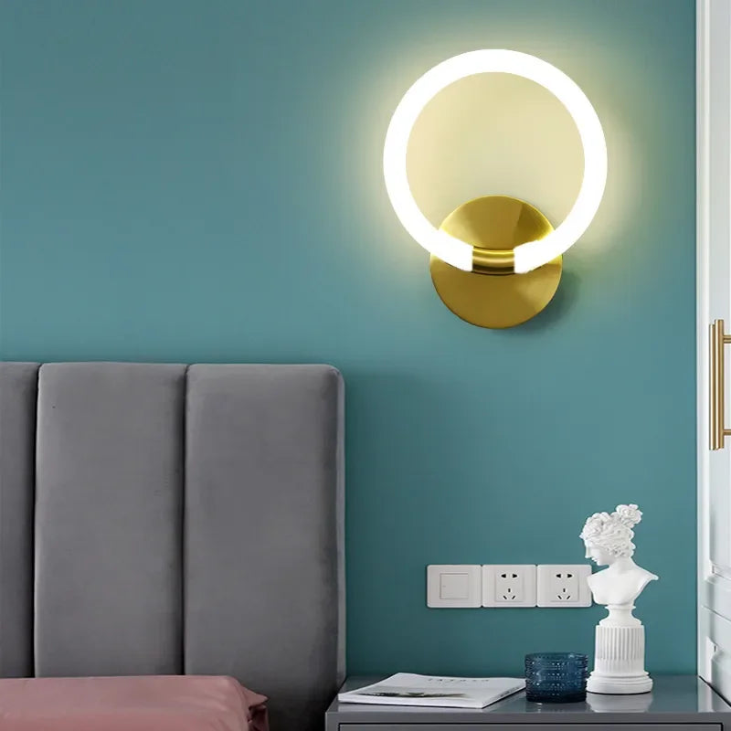 Afralia™ Nordic LED Wall Lamp: Modern Minimalist Bedroom Light Fixtures