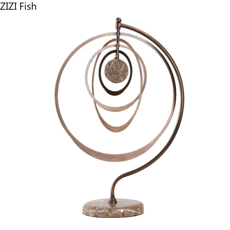 Afralia™ Geometry Sculpture Marble Base Desk Decoration Aesthetics Decor Home Room