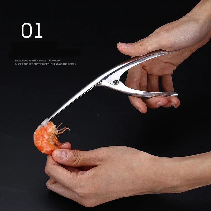 Afralia™ Shrimp Stripper Cutter Peeler Cleaning Peeling Seafood Kitchen Tool